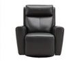 Wohnzimmer Sessel 82x88x102 cm Schwarz Leder Relaxsessel mit Armlehnen