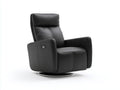 Wohnzimmer Sessel 80×88×110 cm Lederoptik Schwarz - klassischer Komfortsessel für Zuhause